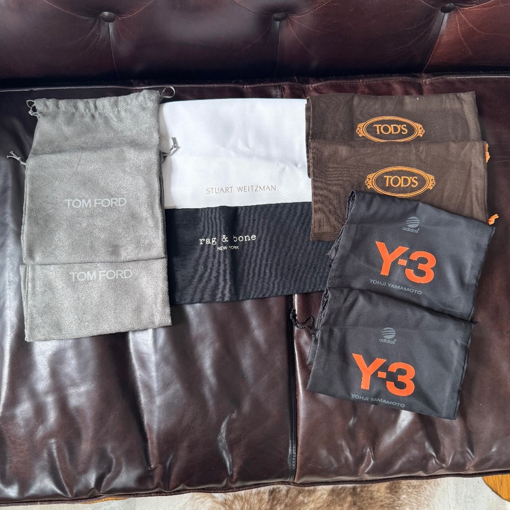 TOM FORD WEITZMAN RAG & BONE TOD’S Y-3 NWOT Dust Bags